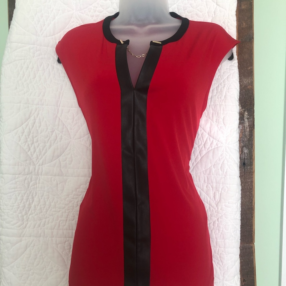 Red party blouse Calvin Klein